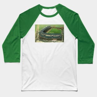 Vintage Aerial View of a Sports Baseball Stadium Baseball T-Shirt